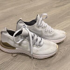 Nike Women's White and Gray Sneakers